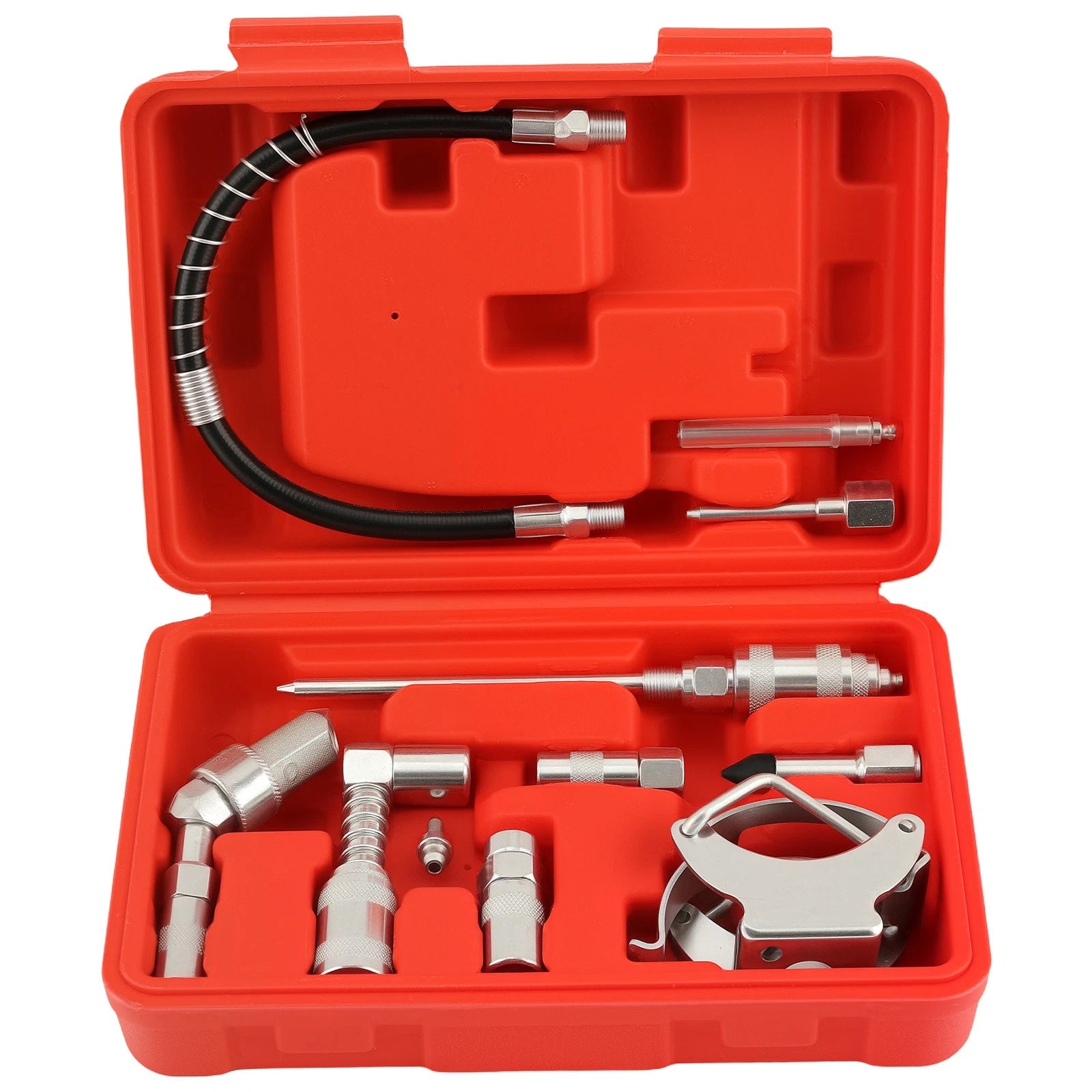 11PCS Grease Gun Coupler Kit for Heavy Duty Grease Fitting Adapters