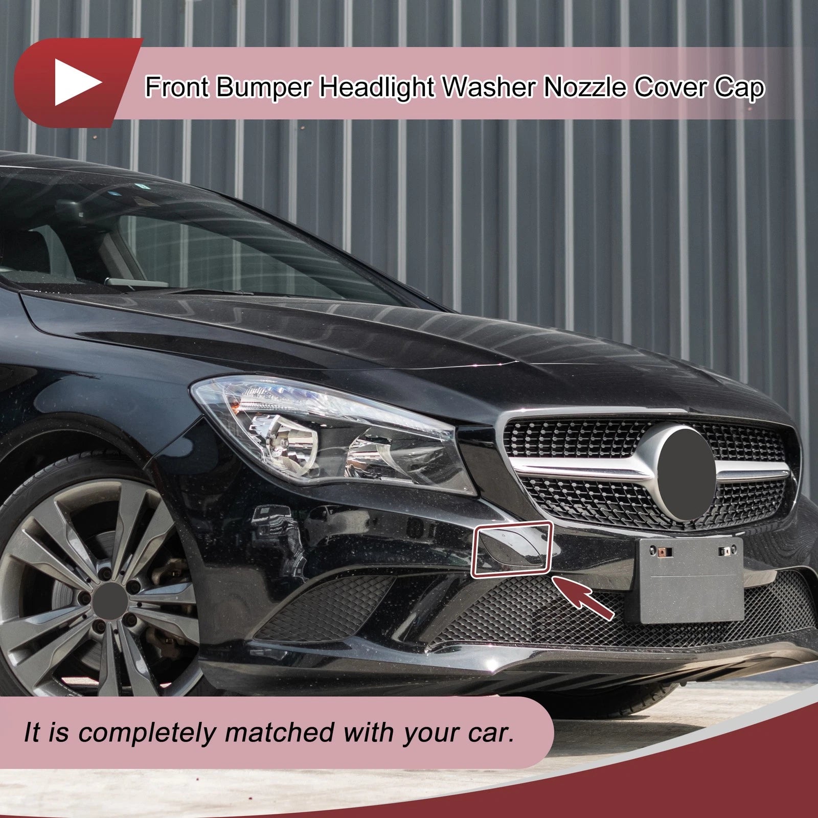 Front Right Bumper Trim Nozzle Replacement for Mercedes-Benz CLA250 (2014–2018)
