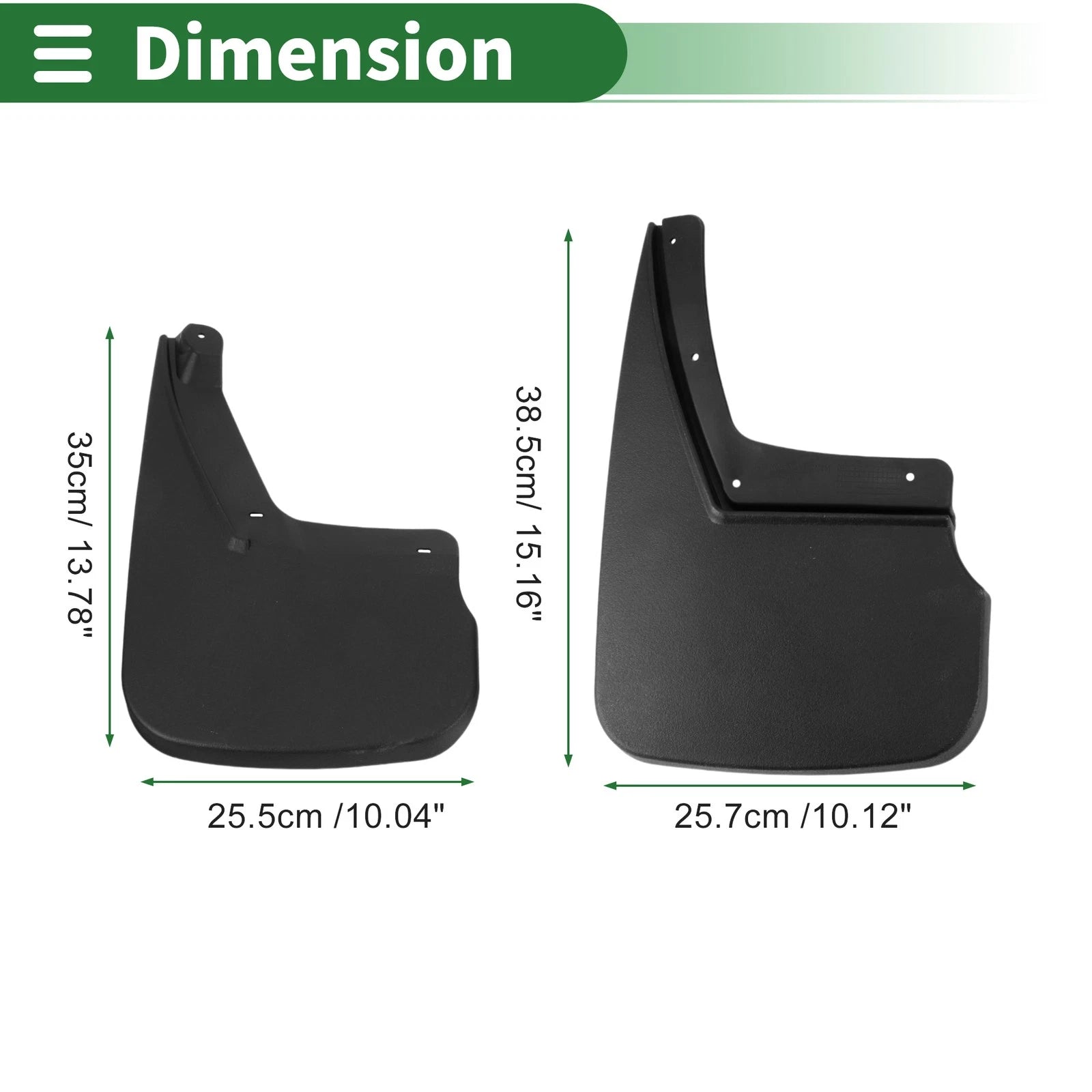 Mud Flaps Splash Guards Replacement for Chevrolet Suburban Tahoe (2015–2019)