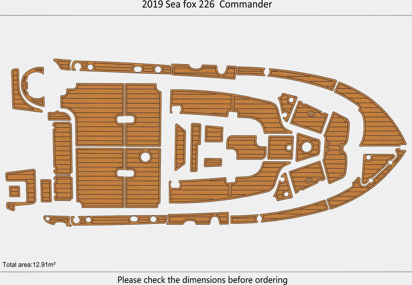 EVA Pads Flooring Mat for Sea Fox 226 Commander (2019)