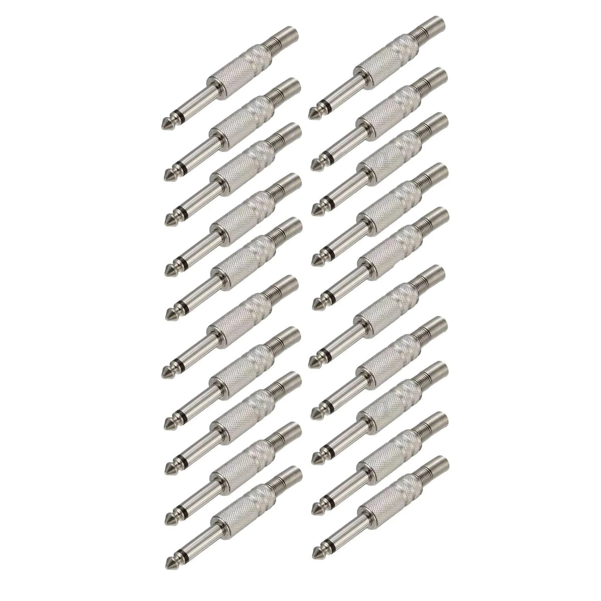 20 x 1/4" Male Monaural Connector Plug with Soldering Terminals