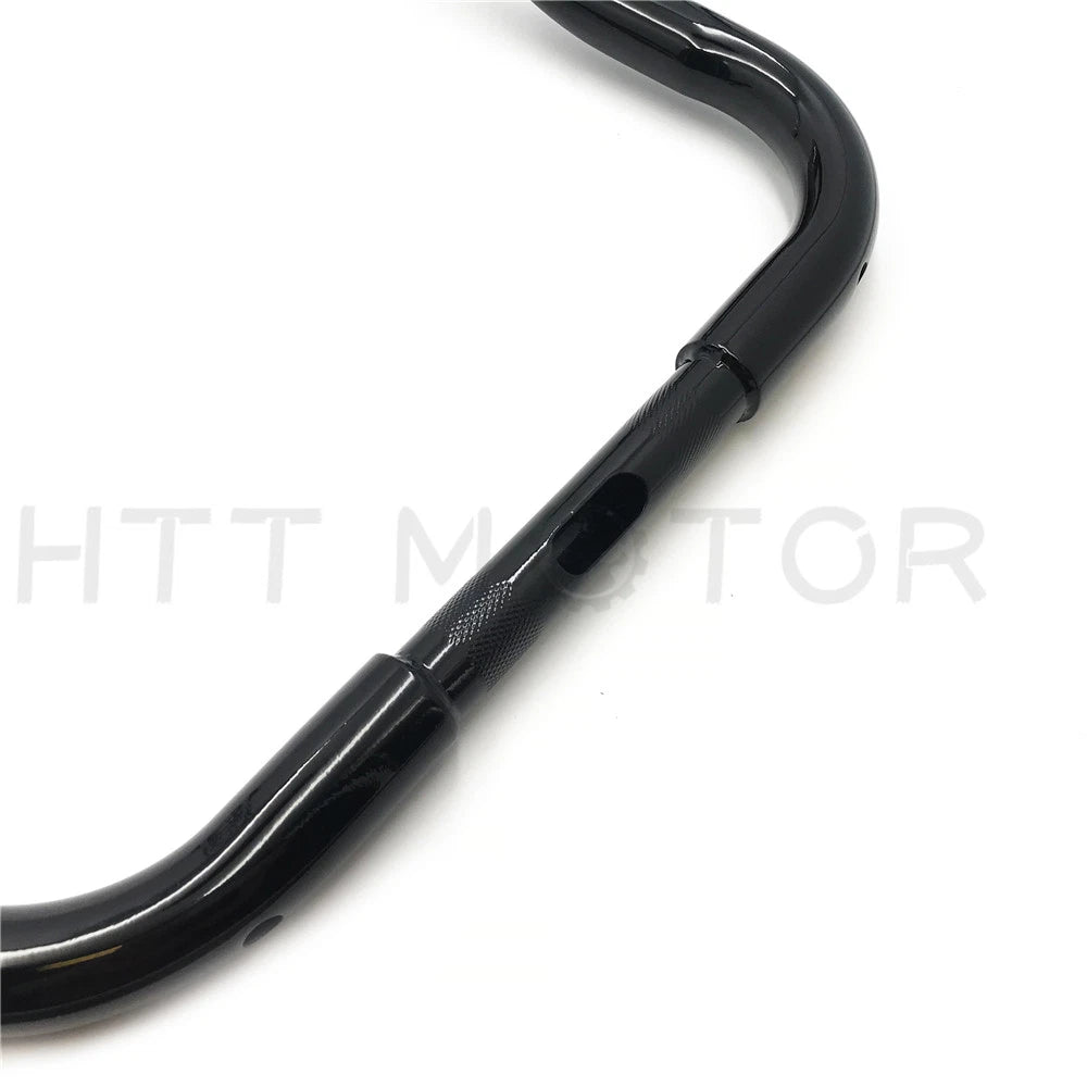 12" Handlebars for Harley Touring Batwing Fairing (1986–2017) Black
