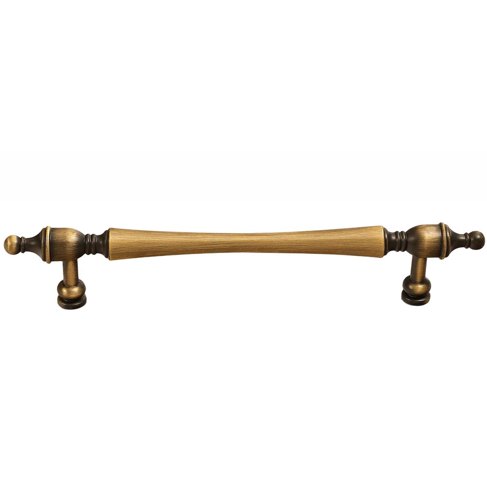 Zinc Alloy Cabinet Pull Handle for Dresser Wardrobe (Vintage Brass Style)