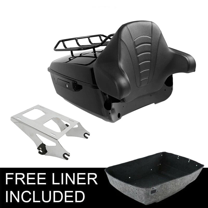 Trunk Backrest Pad Mount Rack for Harley Touring Electra Glide (2014–2026)