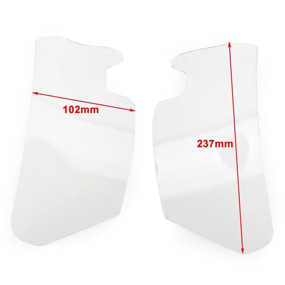 1x Clear Moto Windshield Windscreen Ventilation Side Panels For R1200GS 2004-12
