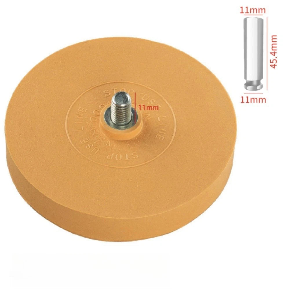 88mm Pneumatic Rubber Wheel for Sticker Removal with Drill Adapter