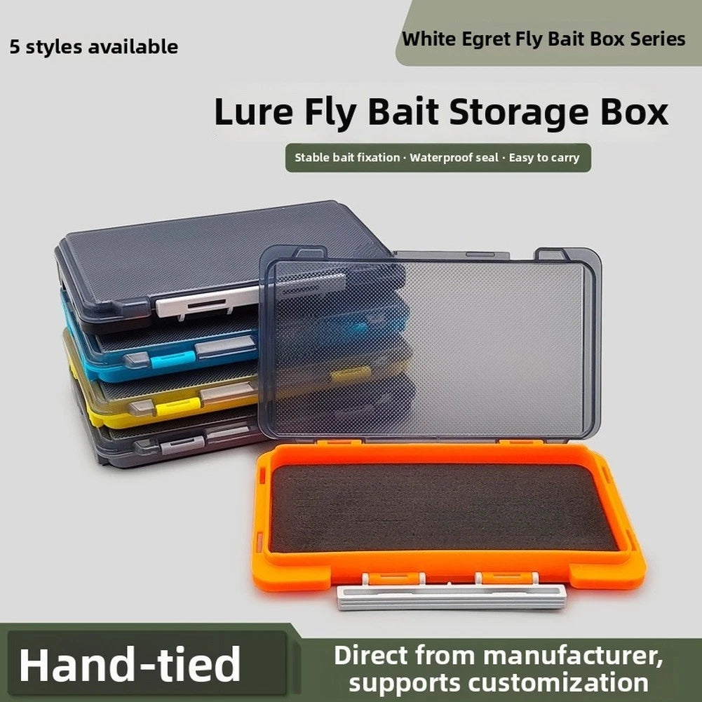 PP Material Fly Fishing Bait Box with EVA Memory Sponge Insert