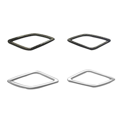 Matte Silver A-Pillar Speaker Cover Trim for Volvo XC40 (2018–2020)