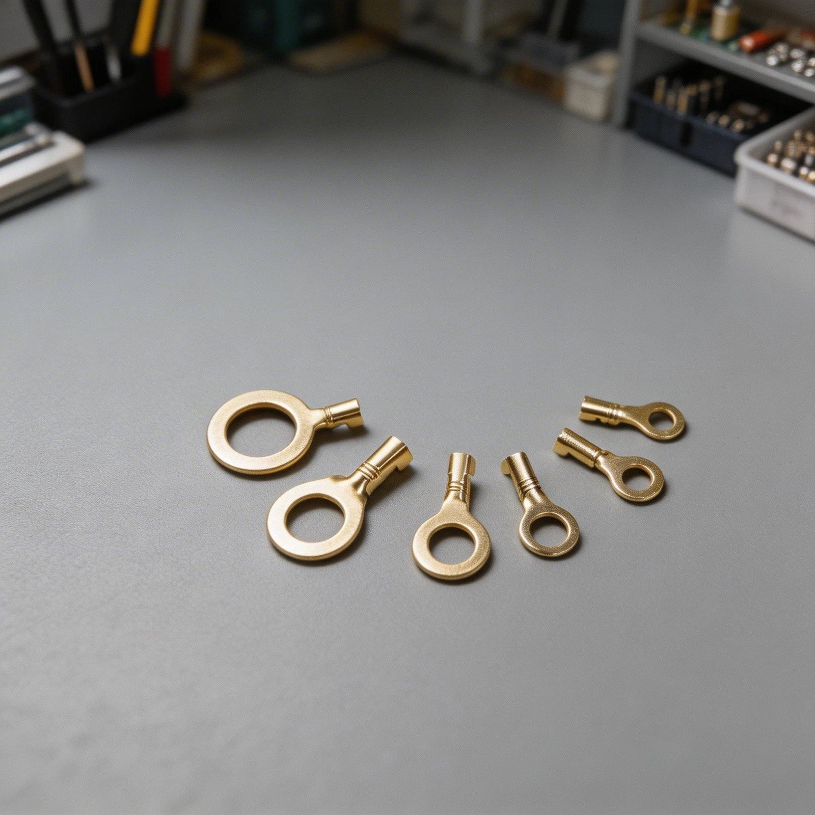 Brass Ring Cable Lug Eye Terminal for DIY Projects
