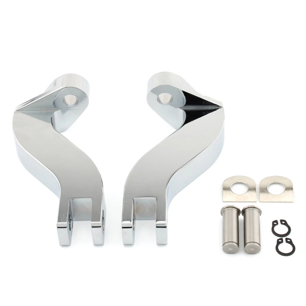 Passenger Rear Foot Peg Mount Bracket for Harley Davidson Touring (1993–2023) Chrome