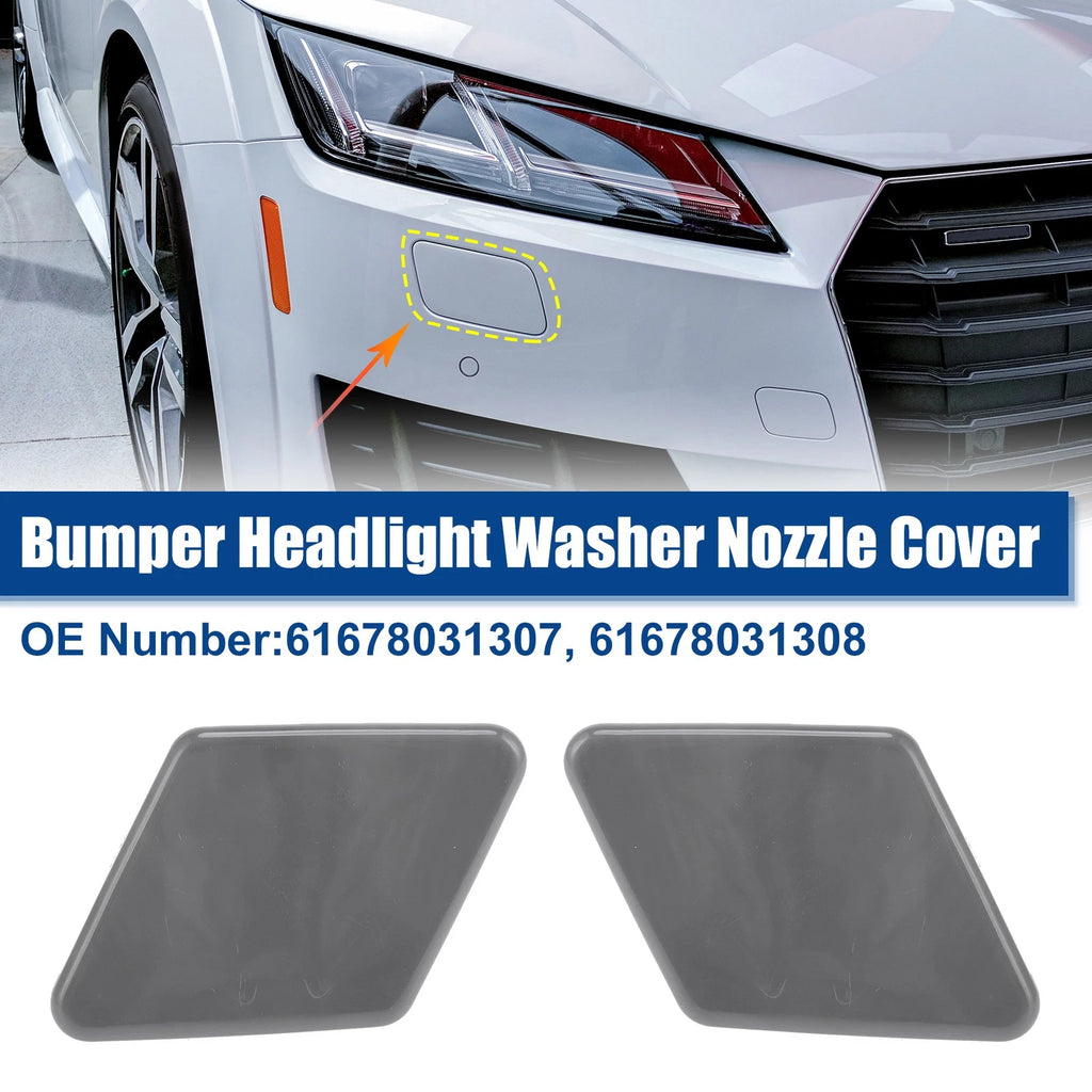 Front Headlight Washer Nozzle Cover Pair for BMW 325i (2006–2011)
