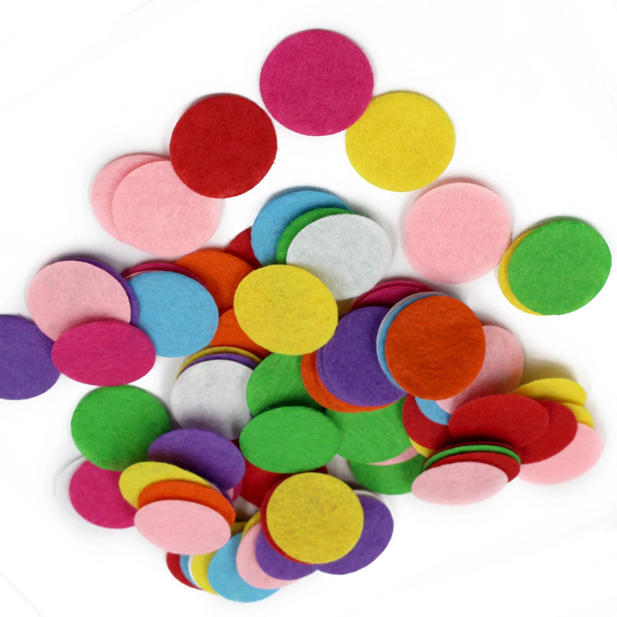 100 PCS Round Felt Fabric Pads Patches 3CM