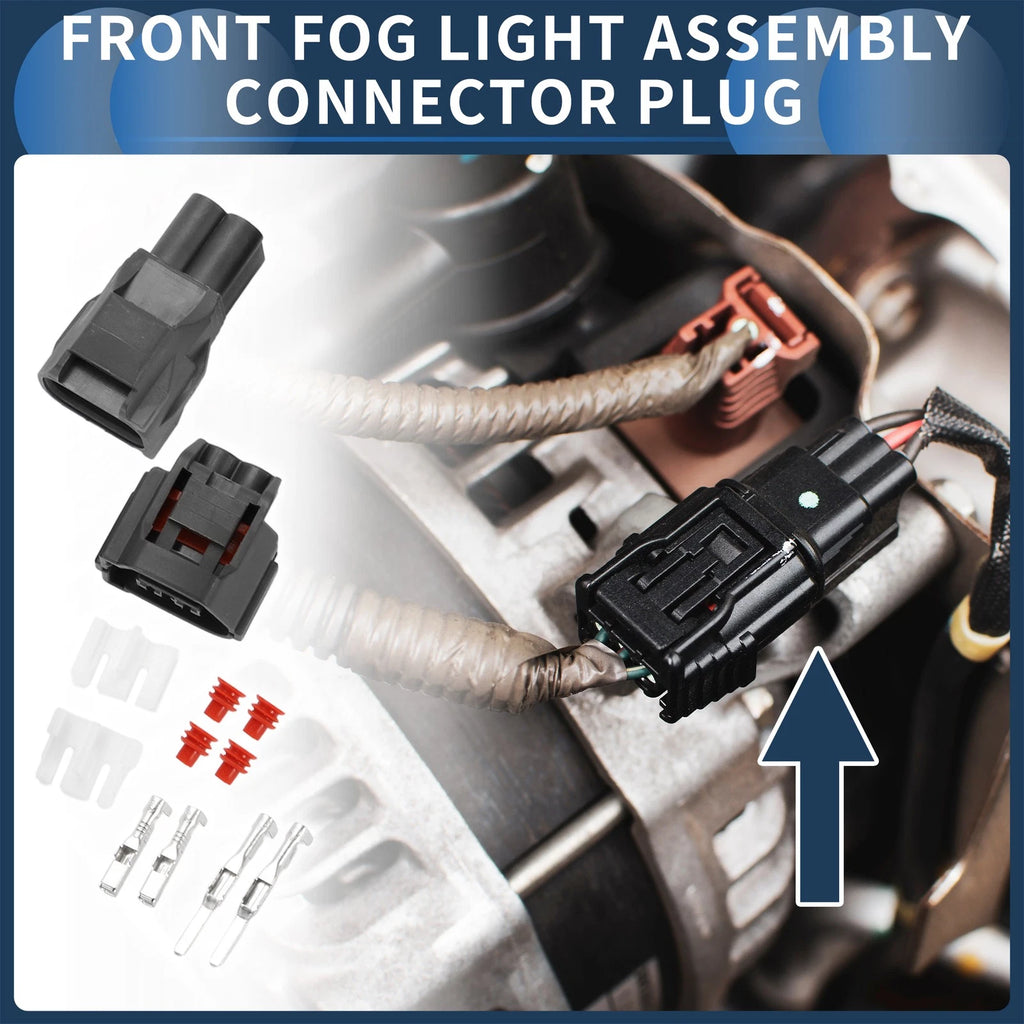 2 Pin Front Fog Light Connector Plug Replacement for Chevrolet (2005–2026)