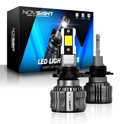 2X NOVSIGHT 9012 HIR2 LED Headlight Bulbs Kit 30000LM 6500K for