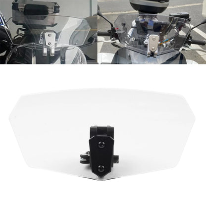 Adjustable Motorcycle Clip-On Windshield Extension Air Deflector