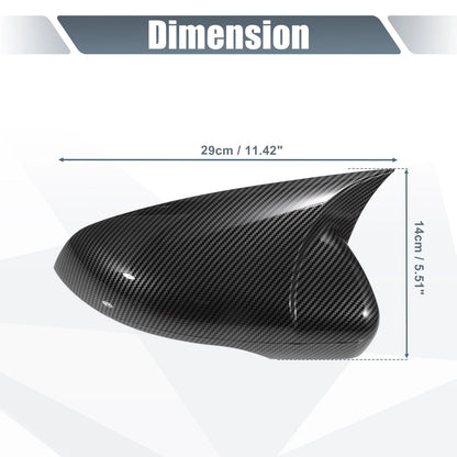 Rearview Mirror Cover Overlay Carbon Fiber Pattern for Volkswagen Golf 6 (2009–2013)