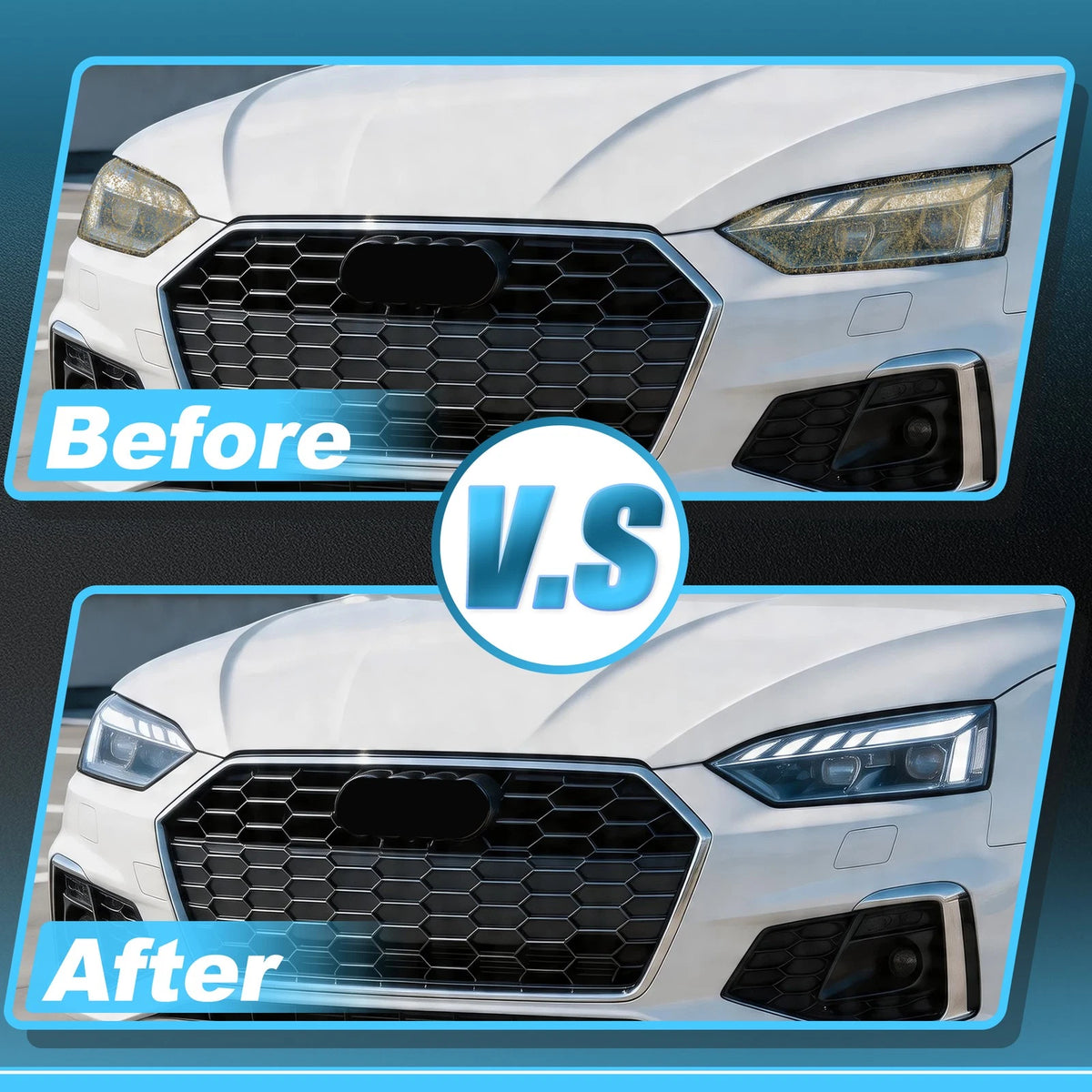 Set of 1 Headlight Tint Kit for Audi A5 Sportback (2018–2024) TPU