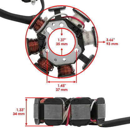 Stator Generator Replacement for Kawasaki KLX250 KLX250R (1994–1996)