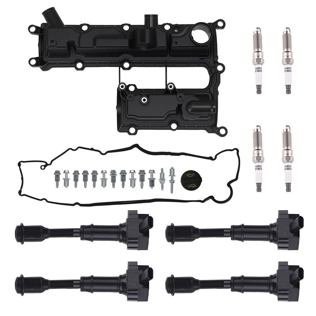Valve Cover + 4 Ignition Coils + Spark Plugs for Ford Escape (2017)