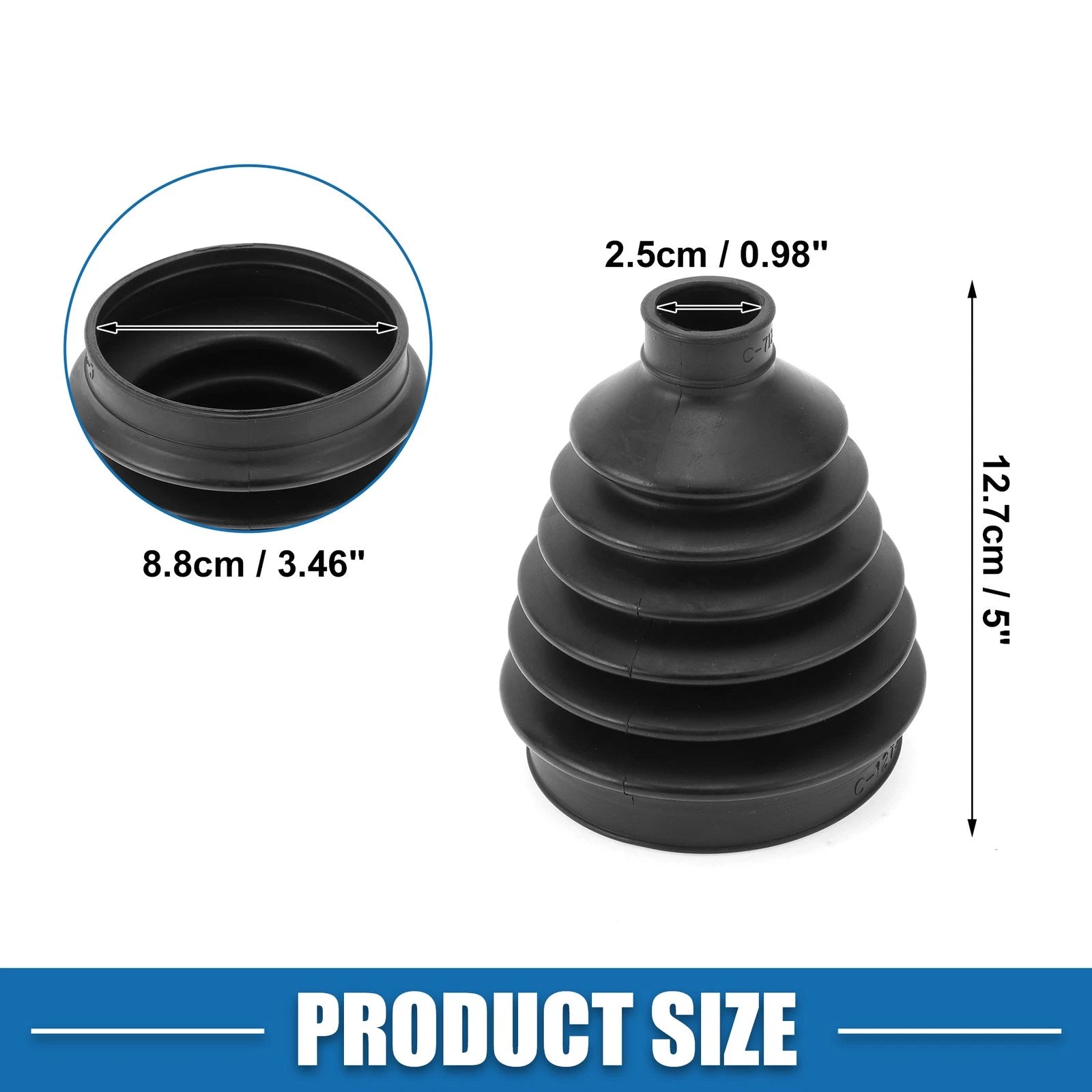 Outer CV Joint Boot Kit w/ Clamps for Audi A3 (2006–2013), Q3 (2015)