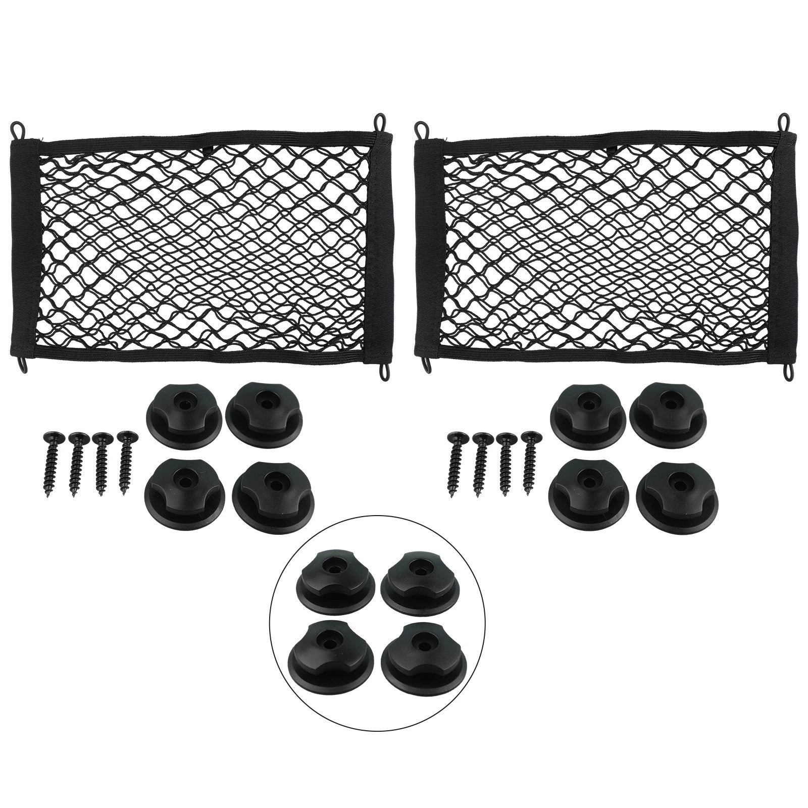 2X Cargo Net Pocket for Universal Car (Trunk Side Elastic Storage)