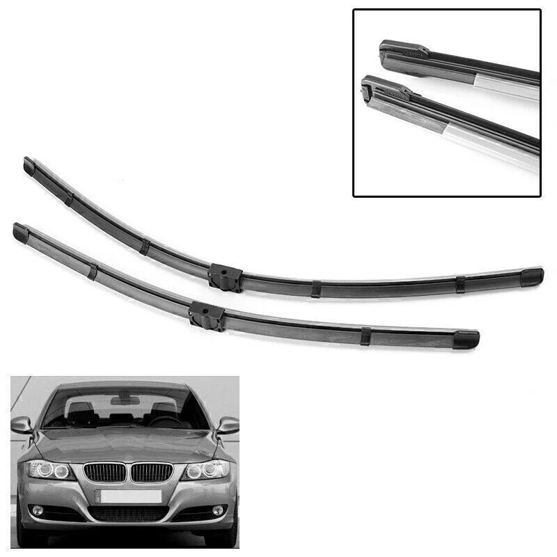 2X 24" 19" Front Windshield Wiper Blades for BMW E90 E91 (2005–2009)