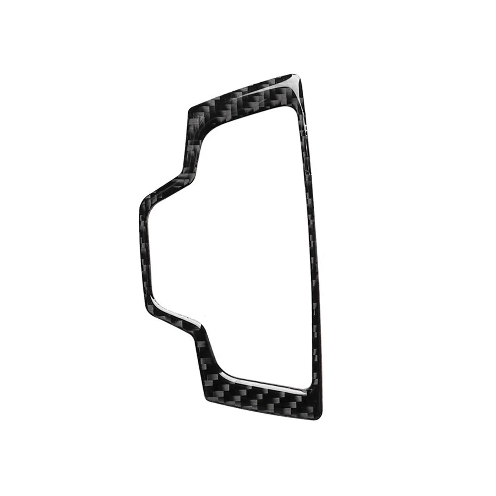 Carbon Black Interior Multimedia Knob Cover Trim For Audi A6 A7 2012-2018