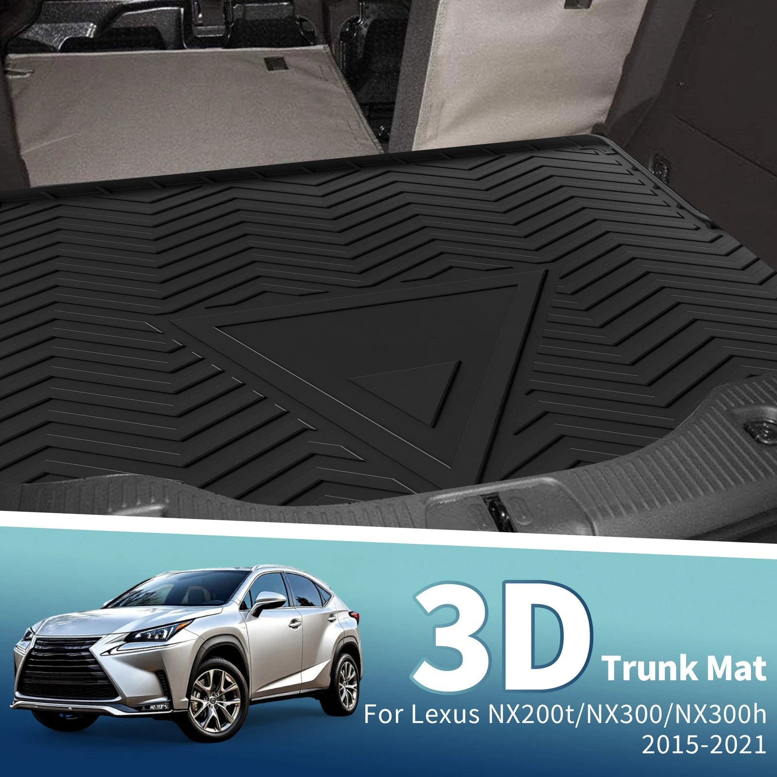 Cargo Liner Rear Trunk Mat Replacement for Lexus NX200t NX300h (2015–2021)
