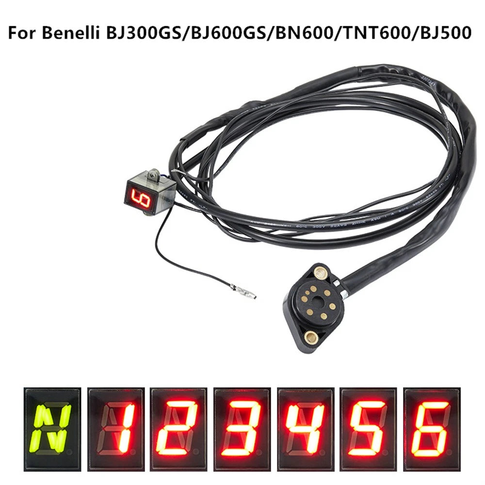 Motorcycle Digital LED Gear Indicator Shift Sensor For Benelli BJ300GS/ BJ600GS