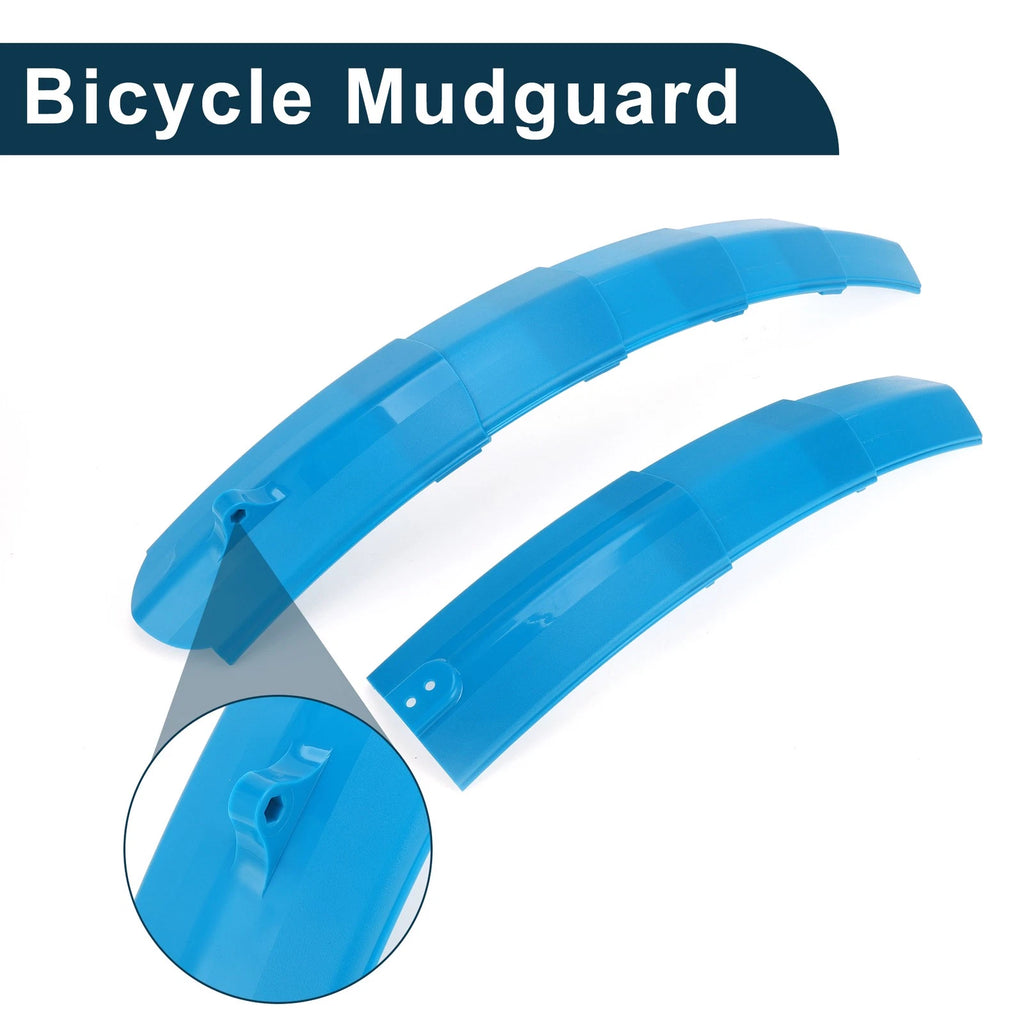 Mudguard Set Adjustable Front Rear for Road MTB Bicycle (12.60–18.11)