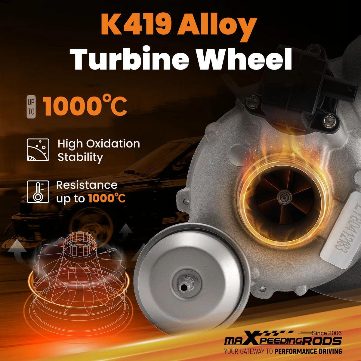 Billet Turbo Kit for Mercedes-Benz A250 CLA250 2.0L (2012–2019) w/ Hoses