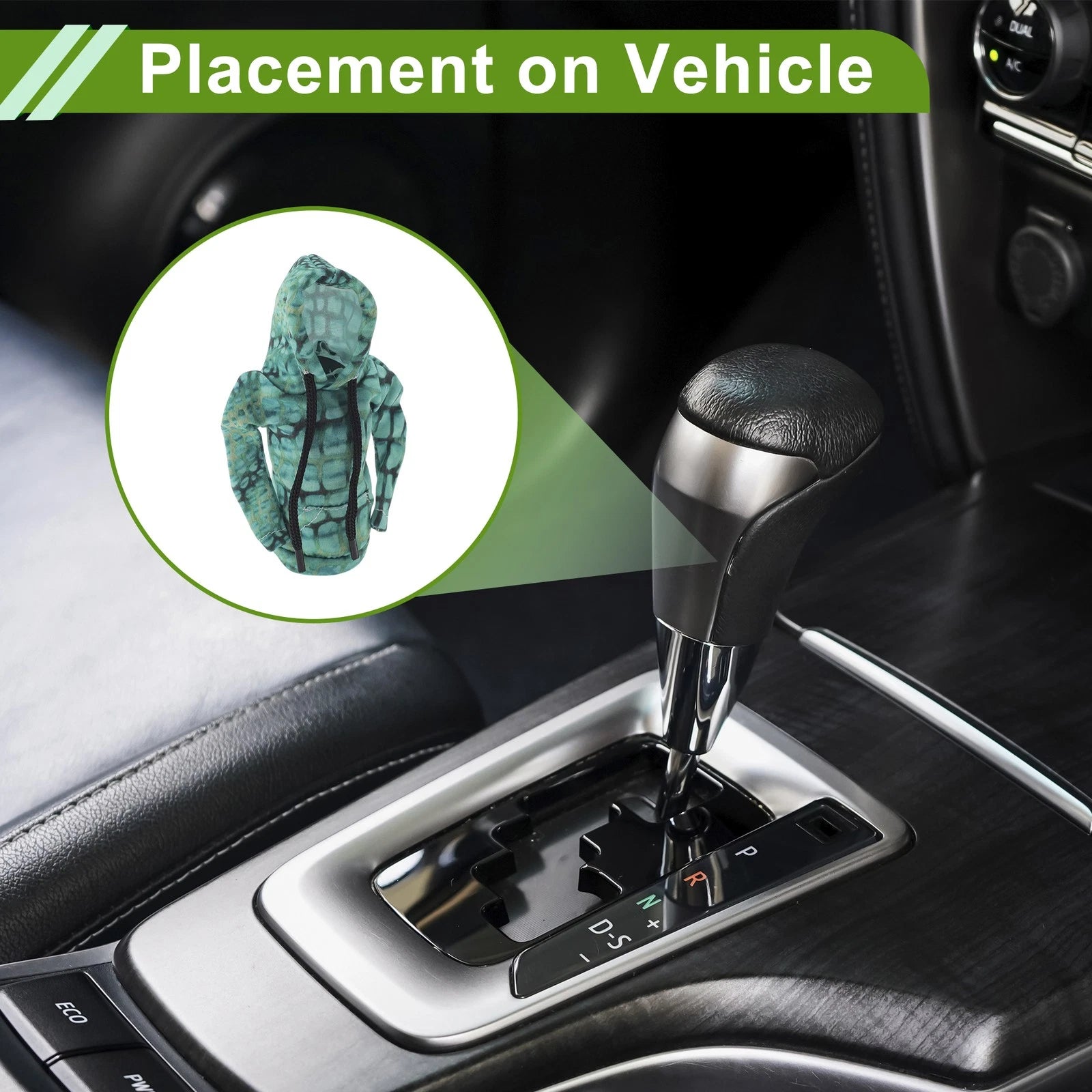 Gear Shift Knob Cover for Car Shift Knob (6.3"x5.12")