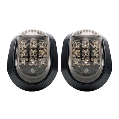 2X Flush Mount Turn Signals for Universal Motorcycles (LED Amber)