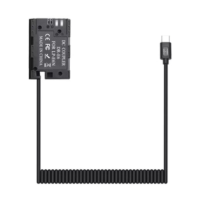 DC Coupler for Canon 80D (LP-E6, USB-C)