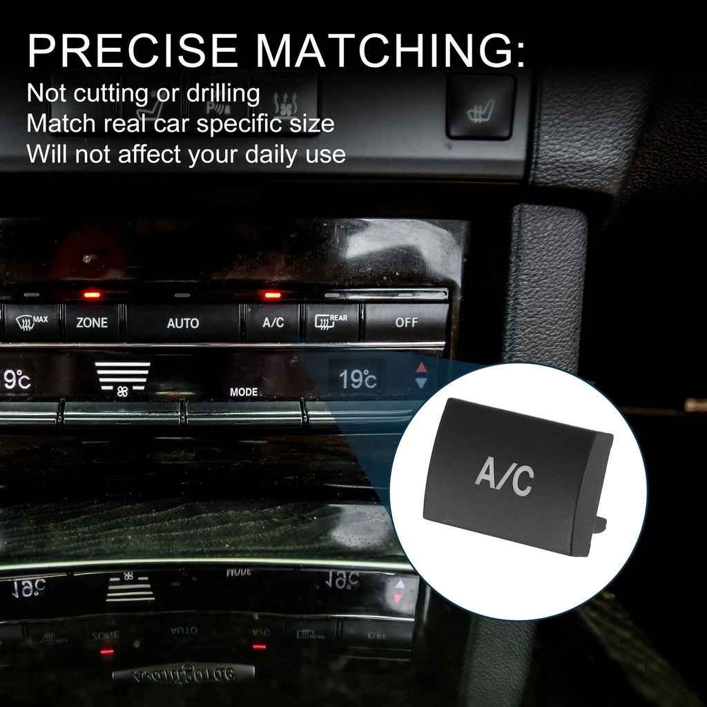 Climate Control Button Cover for Mercedes-Benz E Class Black Center Console (W213)