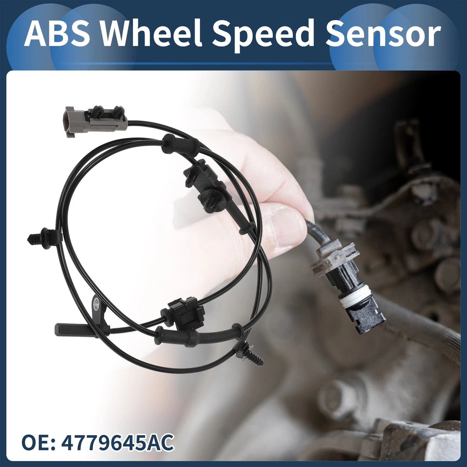 ABS Wheel Speed Sensor Rear Left for Dodge Charger (2011–2022) Replacement