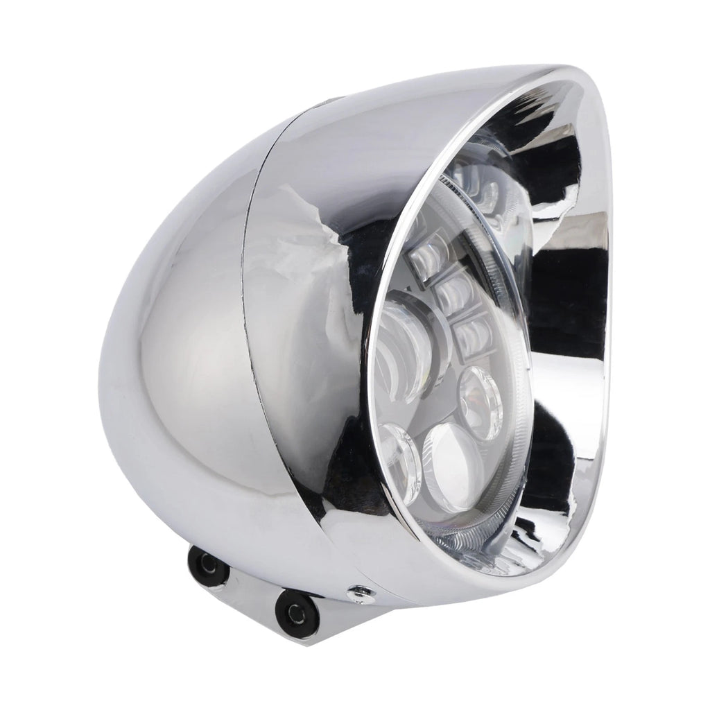 5.75" Chrome Headlight Spotlight for Universal Motorcycle (Fits )