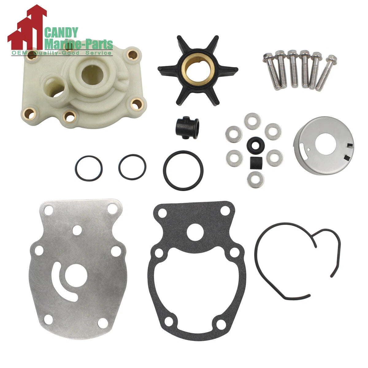 Water Pump Impeller Repair Kit for Johnson Evinrude 20-35 hp (393630)