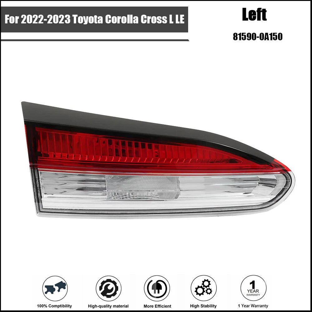 Inner Tail Light Assembly for Toyota Corolla Cross L LE (2022–2023) Left