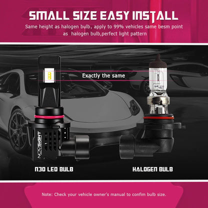 2X H11 LED Headlight Kit for NOVSIGHT (10000LM, 6000K)