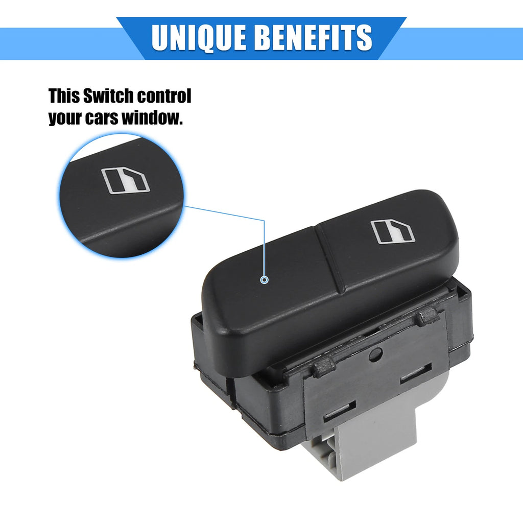 Car Window Control Switch Replacement for Volkswagen Polo 9N (2001–2009)