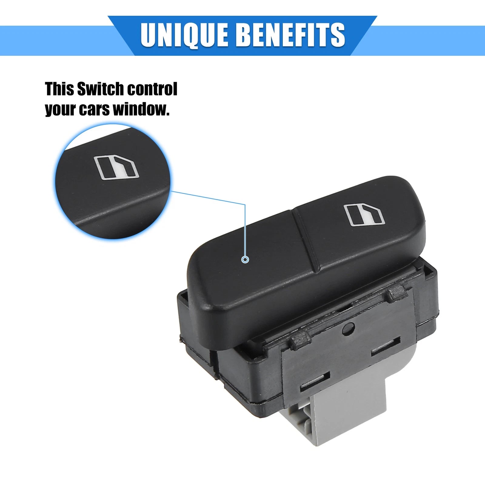 Car Window Control Switch Replacement for Volkswagen Polo 9N (2001–2009)