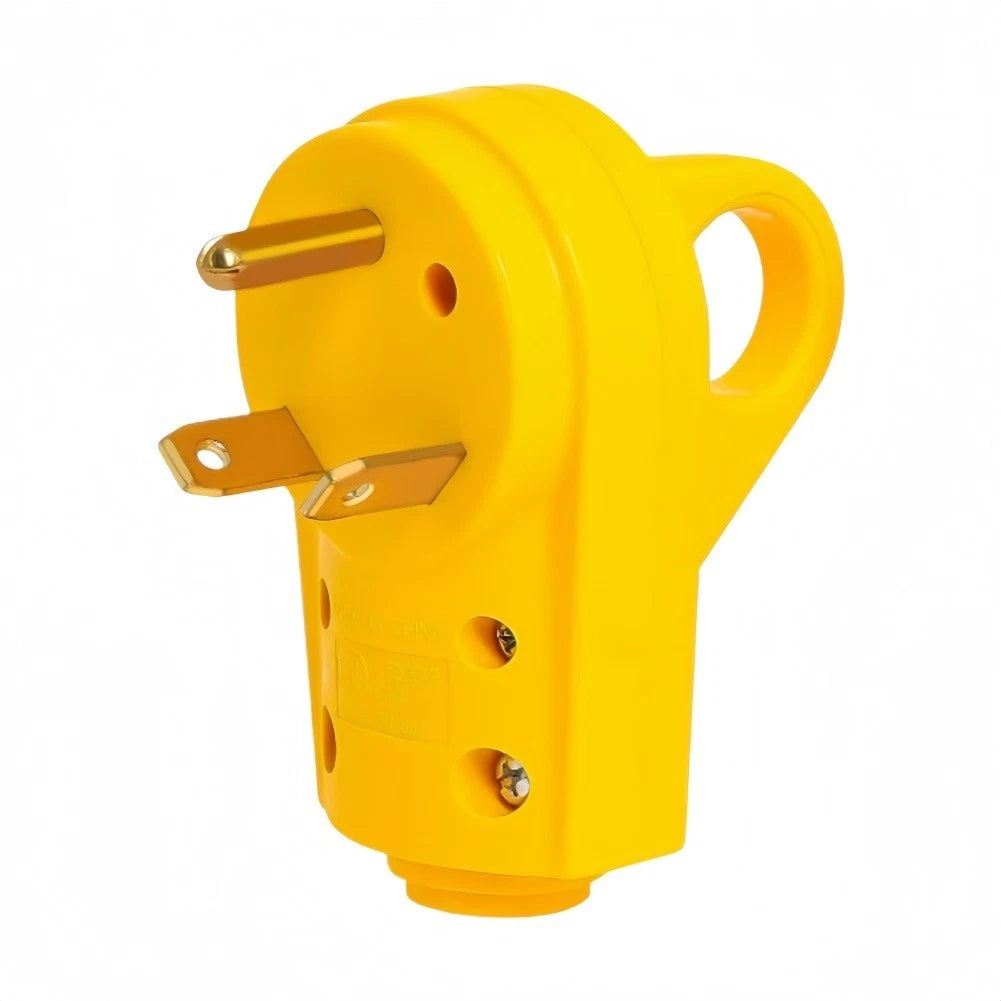 RV Power Connector 125V 30A Male Female Options (Compact Design)
