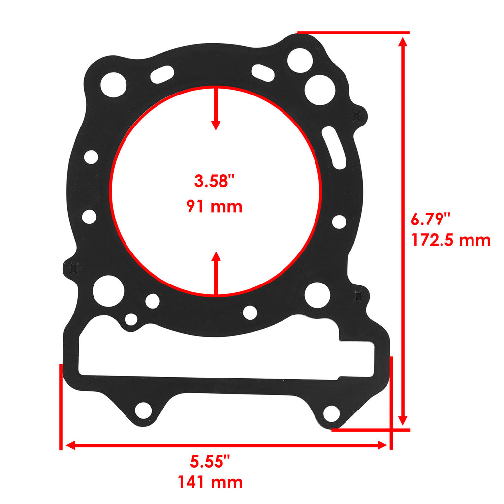Cylinder Head Gasket Replacement for Kawasaki KFX400 KSF400 (2003–2006)