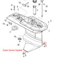 8M0007119 Oil Drain Plug Seal Washer & Screw Gasket for Mercury 30-60 HP