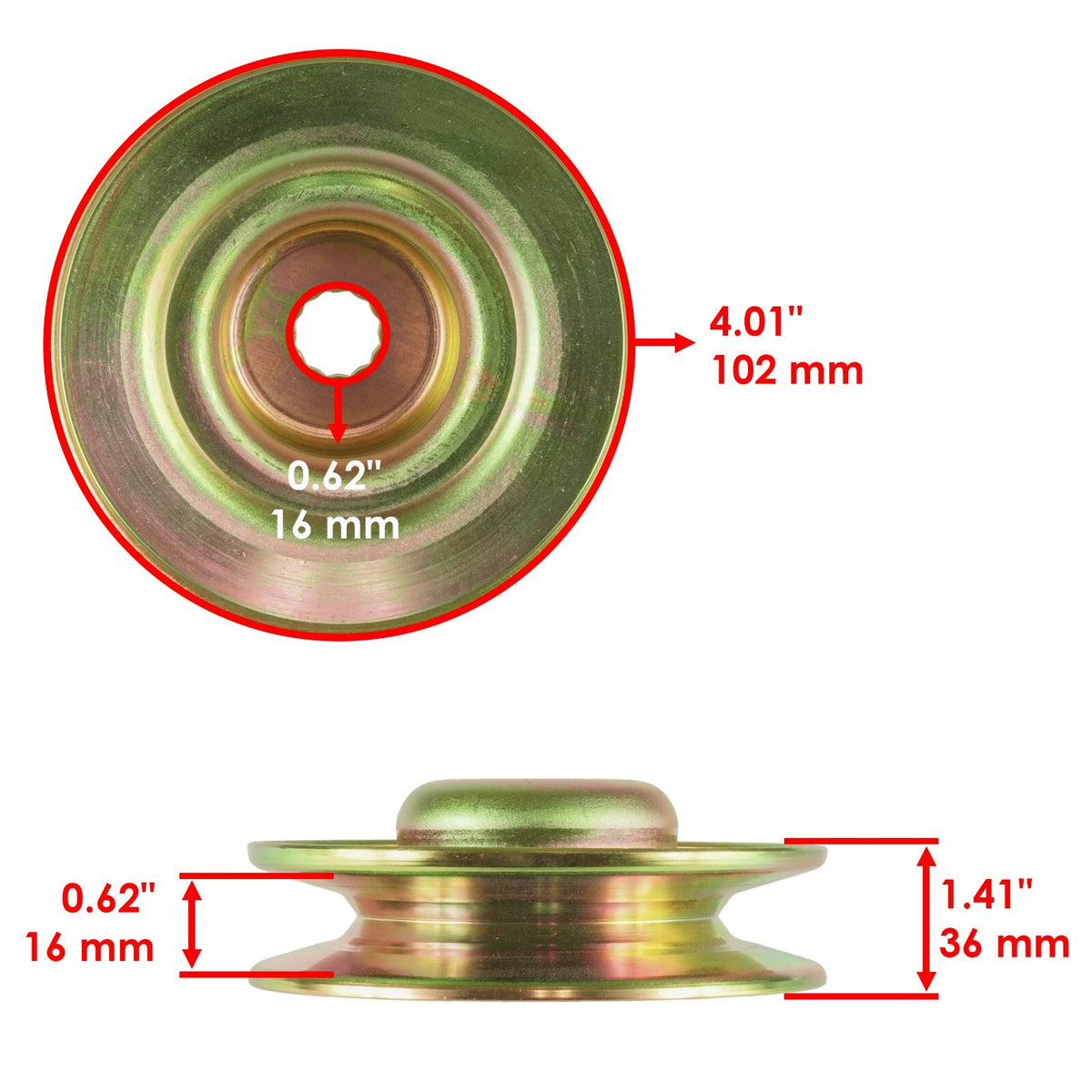Deck Pulley With Pulleys for Electrolux AYP 46 in (2000–2005)