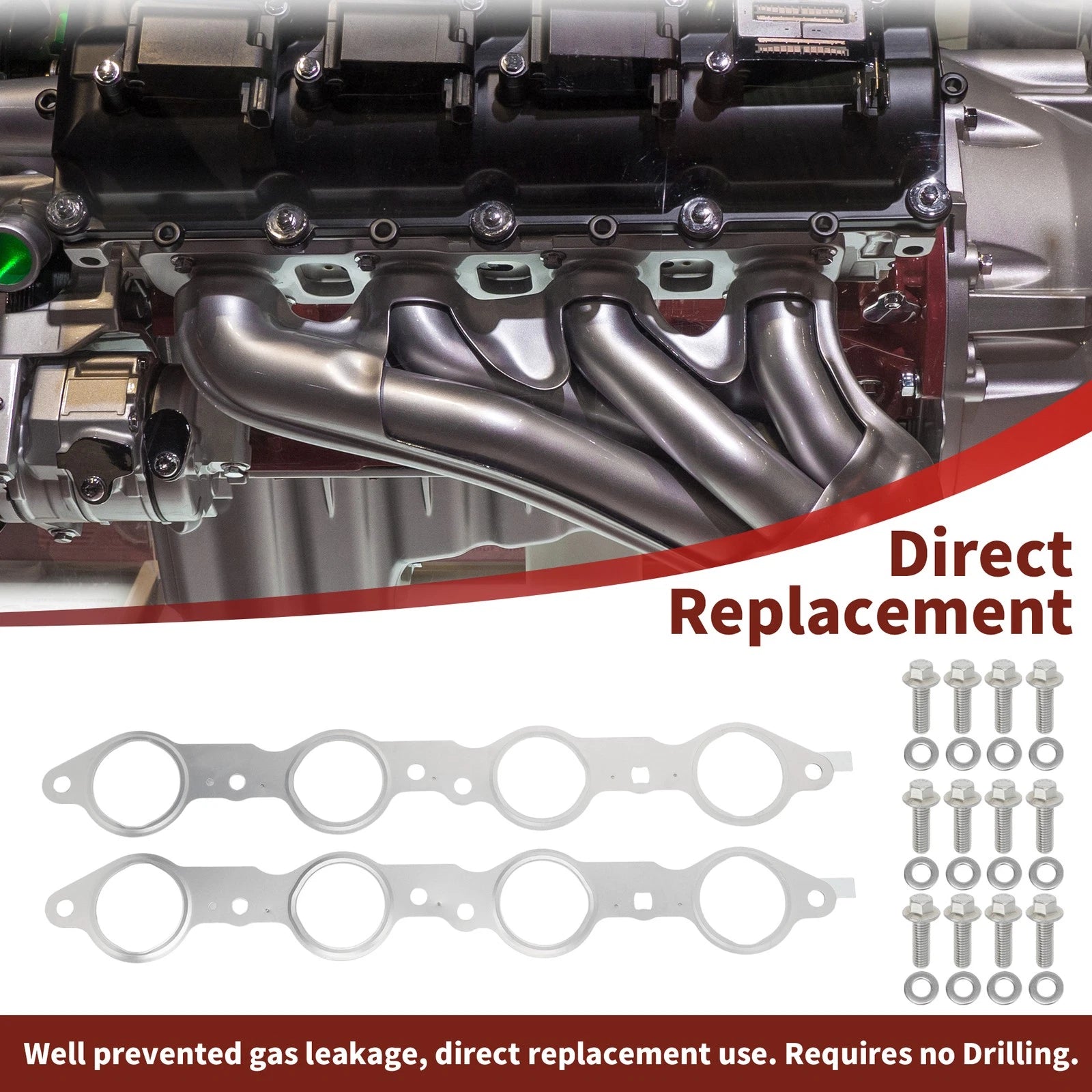 Exhaust Manifold Gasket Seal Replacement for Cadillac Escalade (2002–2014)