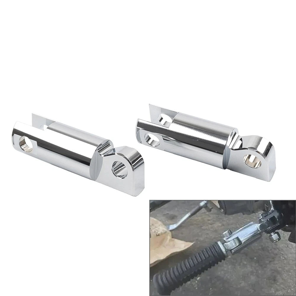 Foot Peg Extensions for Harley Touring Electra Glide (Universal, Chrome)