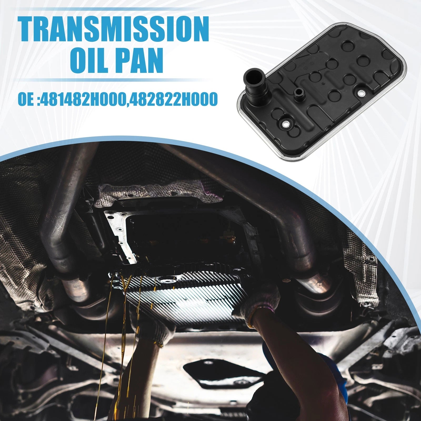 Transmission Filter Oil Pan Gasket Kit Replacement for Hyundai (2009–2013)