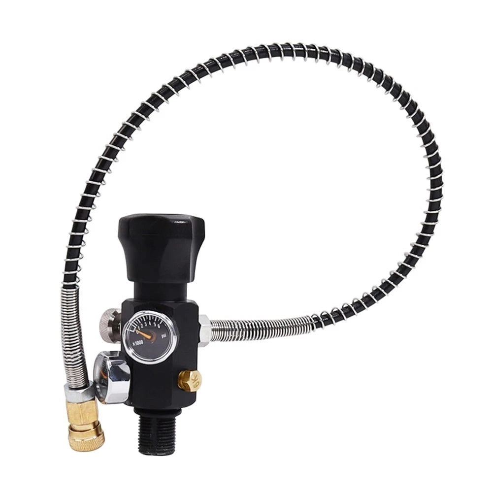 Dual Gauge Air Fill Adapter for Aluminum Alloy Quick Connector